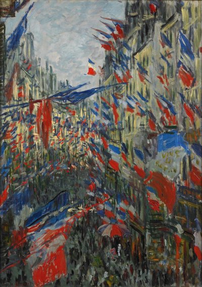 Rue Saint-Denis, fest den 30. juni 1878, 1878. af Claude Monet
