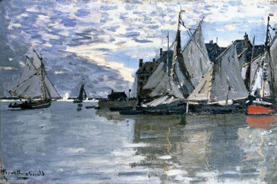 Sejlbåde, ca. 1864-1866 af Claude Monet
