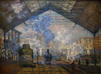 Saint-Lazare station af Claude Monet