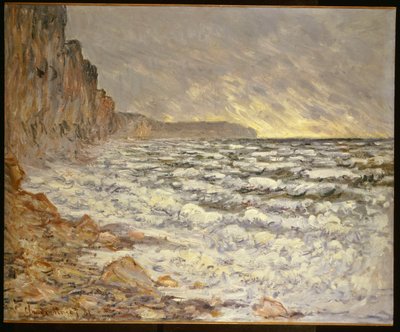 Strandpromenaden, Fecamp af Claude Monet