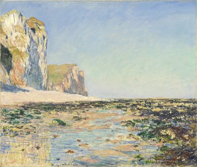Kysten og klipperne ved Pourville om morgenen af Claude Monet