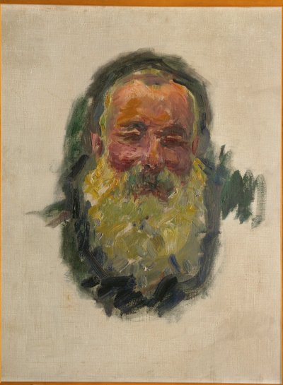 Selvportræt (olie på lærred) af Claude Monet