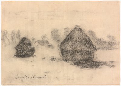 Stabler af hvede af Claude Monet