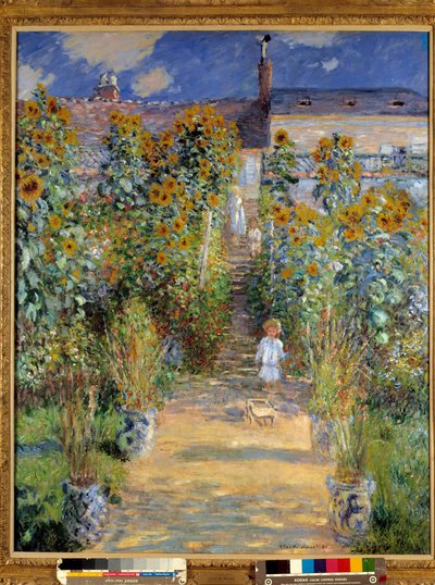 Taiteilijan puutarha Vetheuilissa af Claude Monet