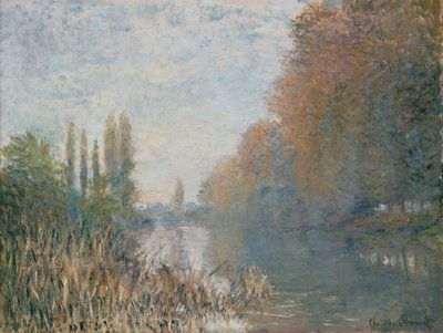Seines bredder i efteråret af Claude Monet