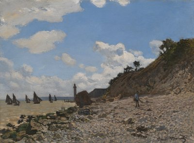 Stranden ved Honfleur af Claude Monet
