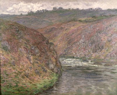 The Creuse, mørkt vejr af Claude Monet