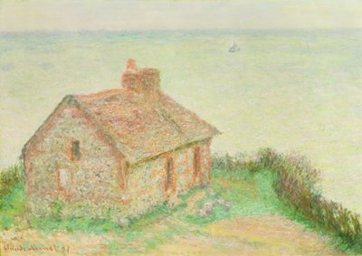 The House at Douanier, Pink Effect, 1897 af Claude Monet
