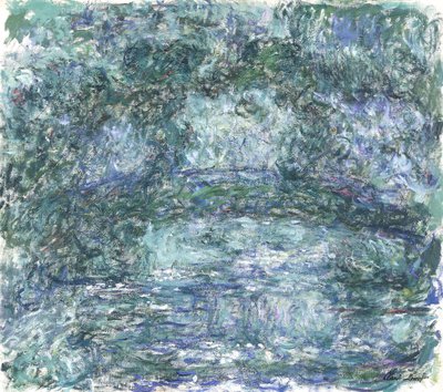 Den japanske bro; Den japanske bro, ca. 1918-1924 af Claude Monet