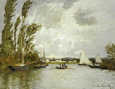 Den lille gren af Seinen ved Argenteuil af Claude Monet