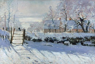 Magpie, 1869 af Claude Monet