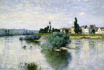 Seinen ved Lavacourt af Claude Monet