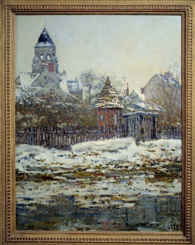 Kirken Vetheuil. Maleri af Claude Monet (1840-1926) af Claude Monet