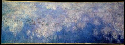 Nymfeerne; skyerne. Central del af triptykonen malet i Giverny. Maleri af Claude Monet (1840-1926) af Claude Monet