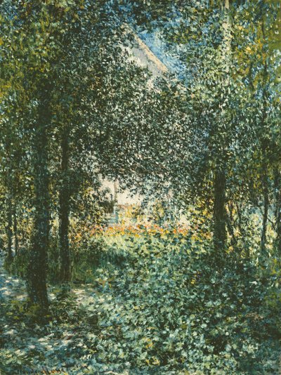 Thicket: The House of Argenteuil, 1876 af Claude Monet