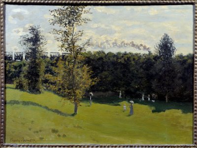 Tog på landet Maleri af Claude Monet (1840-1926) 1870 søn. 0,5x0,65 m Paris, Musee d