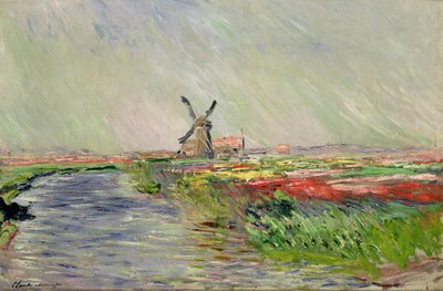 Tulipanmarken i Holland af Claude Monet