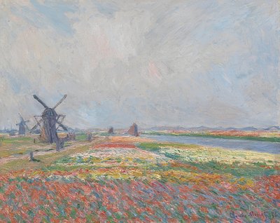 Tulipanmarker nær Haag. 1886 af Claude Monet