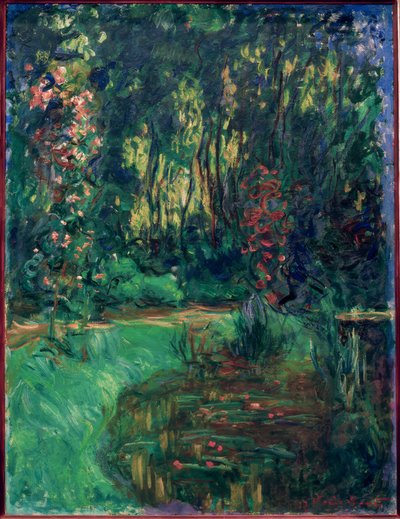 Et hjørne af Giverny-dammen af Claude Monet