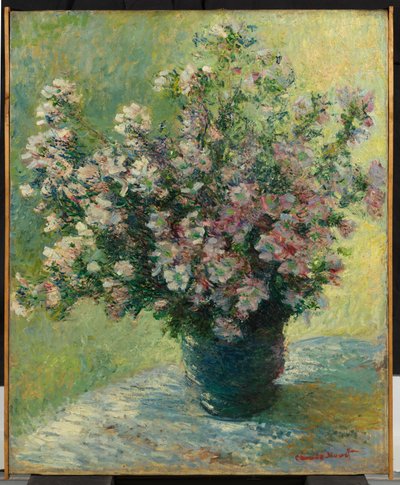 Vase med blomster af Claude Monet