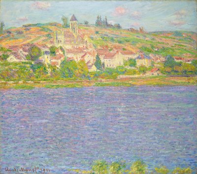 Vetheuil i Solen; Vetheuil, Soleffekt, 1901 af Claude Monet