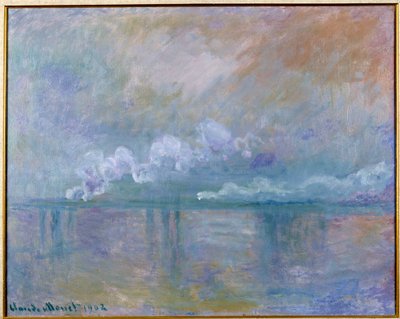 Udsigt over Charing Cross-broen i London af Claude Monet