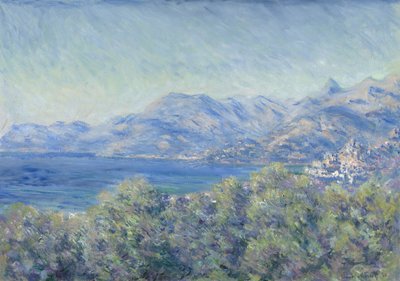 Udsigt over Ventimiglia af Claude Monet