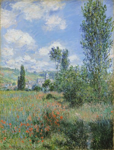 Udsigt over Vétheuil af Claude Monet