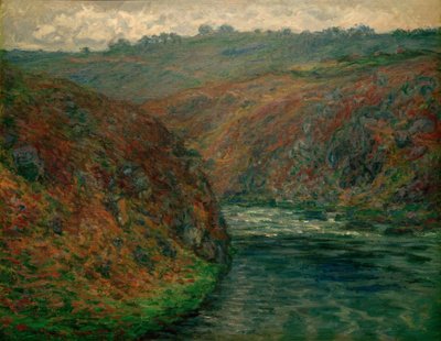 Udsigt over Creuse, mørkt vejr af Claude Monet