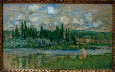 Vue de Vetheuil (udsigt over Vetheuil sur Seine) af Claude Monet