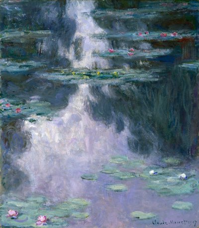 Åkander (Nympheas) 1907 (olie på lærred) af Claude Monet