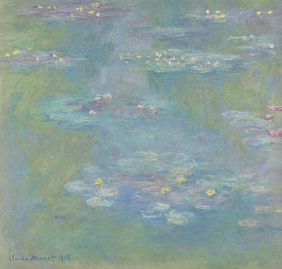 Vandliljer; Nympheas, 1908 af Claude Monet