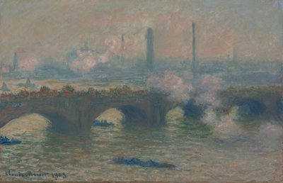 Waterloo Bridge, Gray Day af Claude Monet