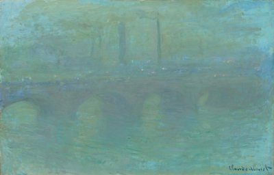 Waterloo Bridge, London, i skumringen af Claude Monet