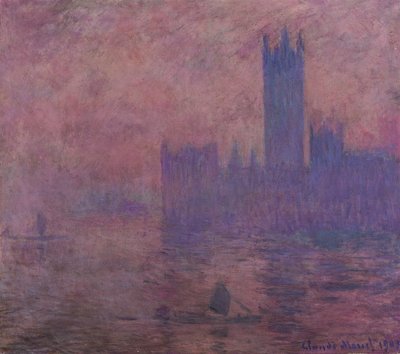 Westminster tårnet af Claude Monet