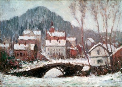 Vinterlandskab, 1895. af Claude Monet