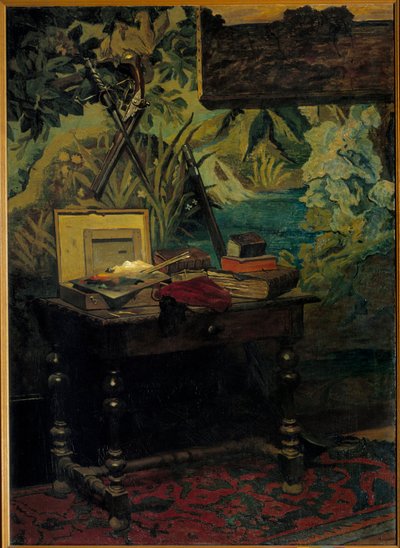 Workshop corner Painting by Claude Monetdani af Claude Monet