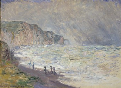 Heavy Sea ved Pourville af Claude Monet