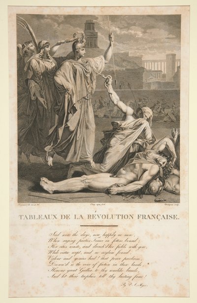 Malerier af den franske revolution af Claude Nicolas Malapeau