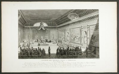 Assembly of Notable People, Held at Versailles, fra serien Tableaux historiques de la Révolution française af Claude Niquet