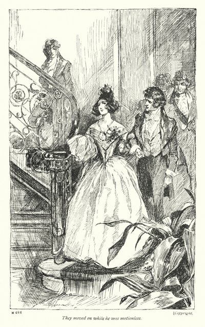 Illustration til Disraelis Coningsby (litho) af Claude Shepperson