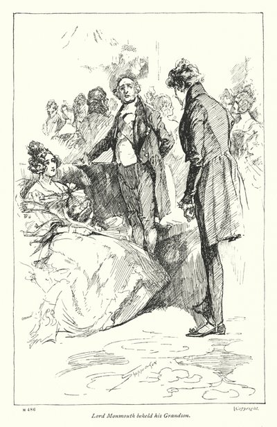 Illustration til Disraelis Coningsby (litho) af Claude Shepperson
