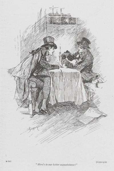Illustration til Lavengro af George Borrow (litografi) af Claude Shepperson