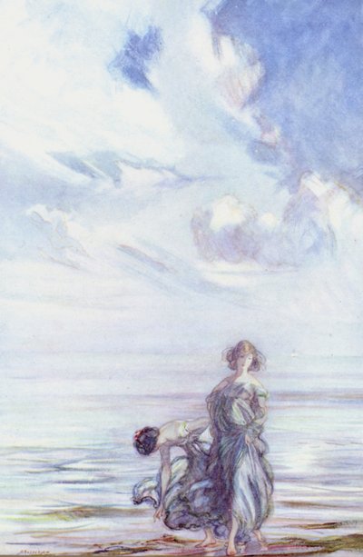 John Keats, Sonnet til G A W (farve litho) af Claude Shepperson