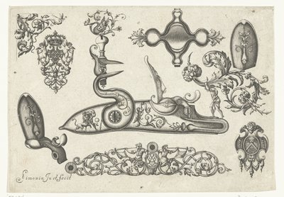 Ti motiver Plusieurs pieces et ornaments Darquebuzerie (serietitel) af Claude Simonin