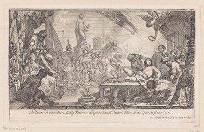 Sankt Laurentius martyrium af Claude Vignon