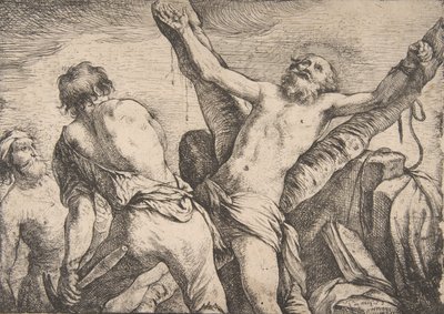Sankt Andreas Martyrium, 1623. af Claude Vignon