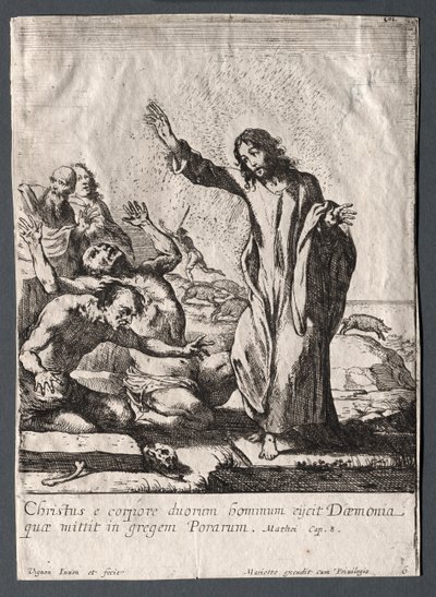 Jesu Kristi mirakler: Kristus udfrier de besatte af Claude Vignon