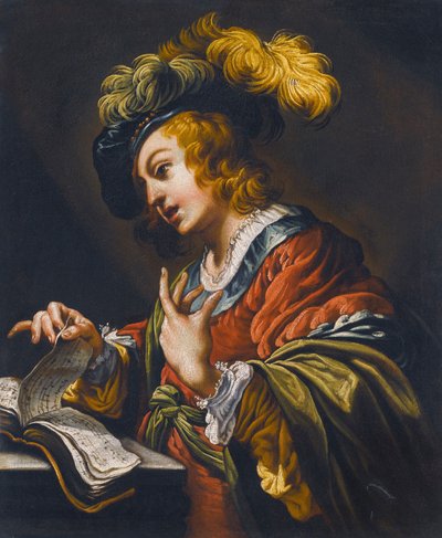 Den unge sangerinde af Claude Vignon