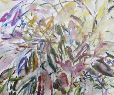 Leaves I, 2011 (akryl på lærred) af Claudia Hutchins Puechavy